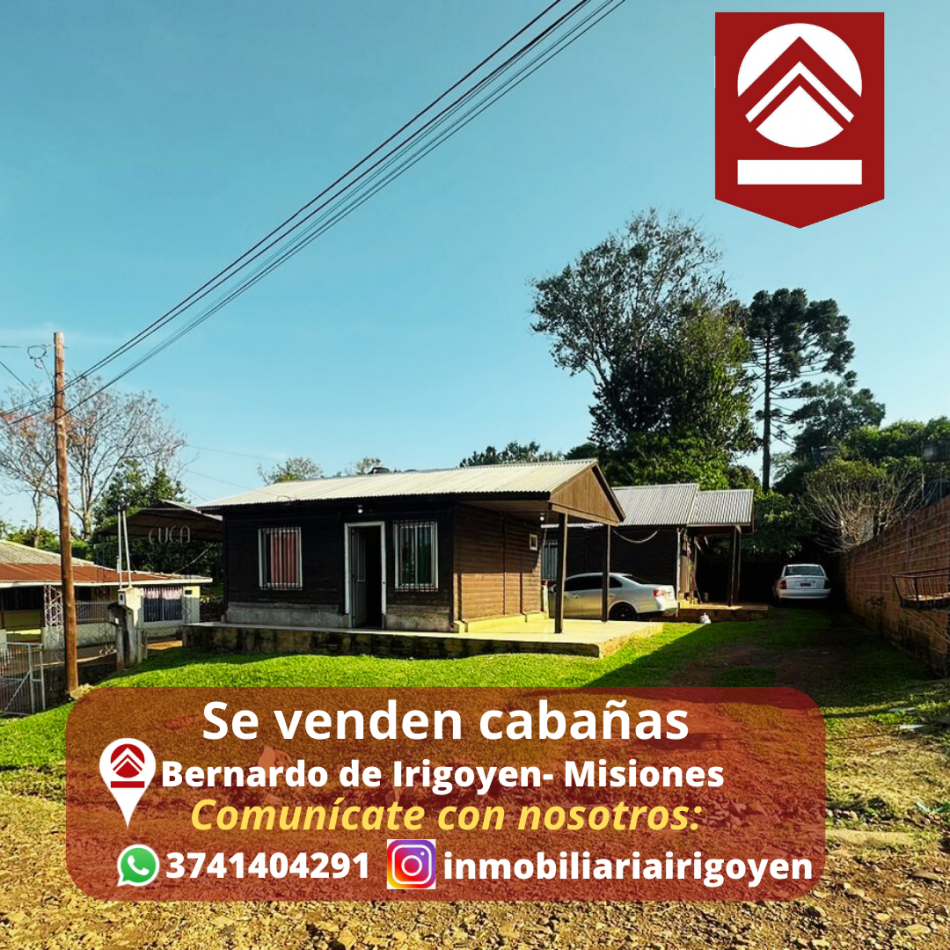 Se venden cabañas
